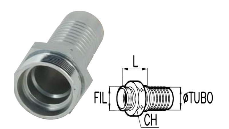 Hidrauliskais savienotājs CEL 15 L vīriešu DN10-M22x1.5