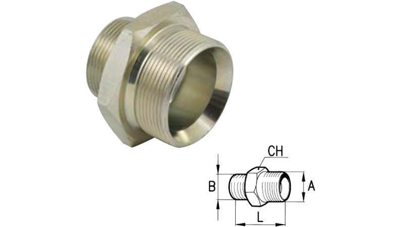 HIDRAULISKA SAMAZINĀTĀJS BSP 3/8-M22x1.5