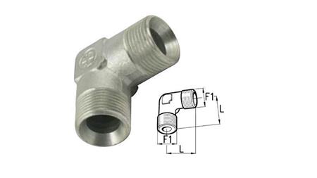 HIDRAULISKA ELBOW 90° BSP ĪSS VĪRIEŠI-VĪRIEŠI 3/8