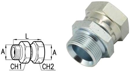 HIDROLOĢISKA DIVKĀRŠA GRIEŽAMĀ NUT M22x1.5