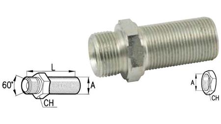 HYDRAULICKÝ DVOJITÝ VENTIL BSP PRODLOUŽENÝ 3/8