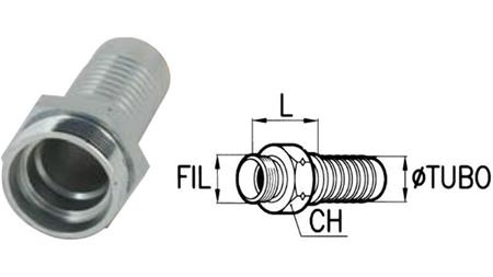 HIDRAULISKĀ SAVIENOJUMS CEL 15 L VĪRIETIS DN10-M22x1.5