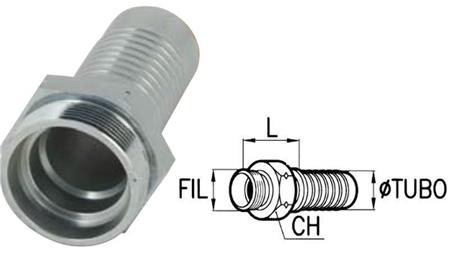 HIDRAULISKAIS SAVIENOJUMS CES 14 VĪRIETIS DN10-M22X1,5