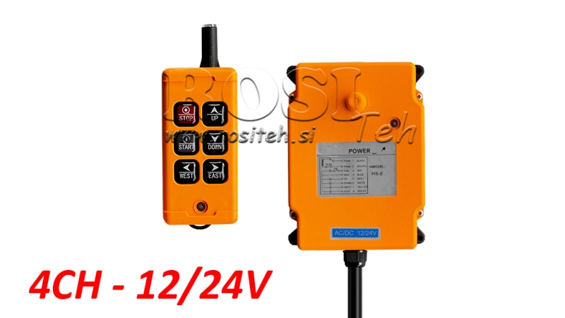 CONTROLE REMOTO 4CH - 12/24V