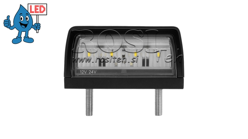 LÂMPADA DE PLACA DE LICENÇA 12/24V - LED