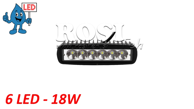 LUMINÁRIA DE TRABALHO LED - LUZ 6 LED 18W 12V-24V