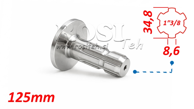 ADAPTADOR P.T.O. CON FLANGE 1 3/8