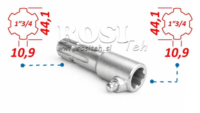 P.T.O. ADAPTER WITH PIN FROM 1