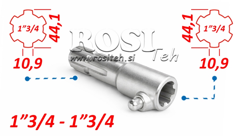 ΠΡΟΣΑΡΜΟΓΕΑΣ P.T.O. ΜΕ ΠΙΝΑΚΑ από 1”3/4 σε 1”3/4