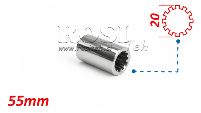 P.T.O. ADAPTER PUŠA 20X17-Z12