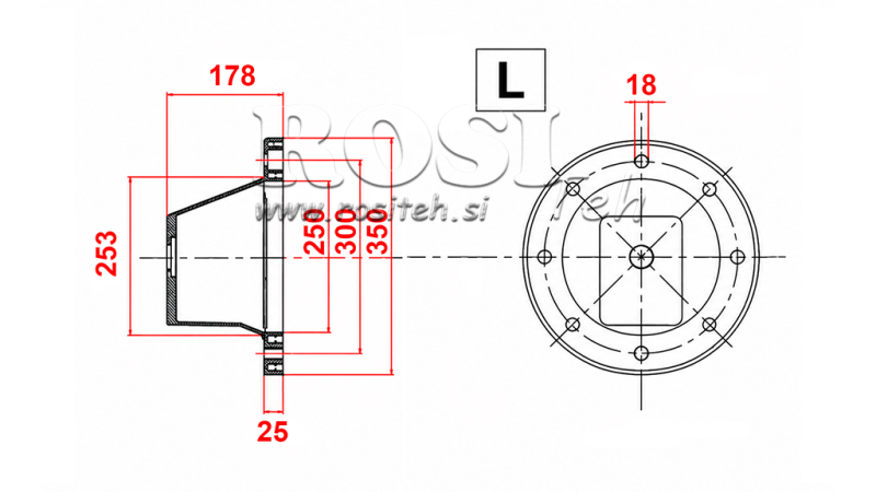HÜDRAULILINE FLANGE - BELL LS350-L3511 (EM11-22KW/GR2)