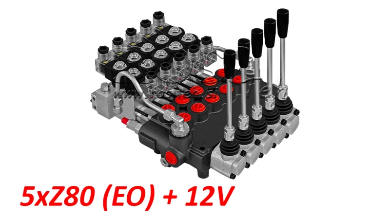 VALVOLA IDRAULICA 5xZ80 - EO+12V