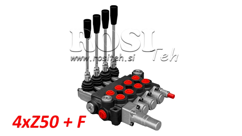 VÁLVULA HIDRÁULICA 4XZ50 + FUNÇÃO FLUTUANTE