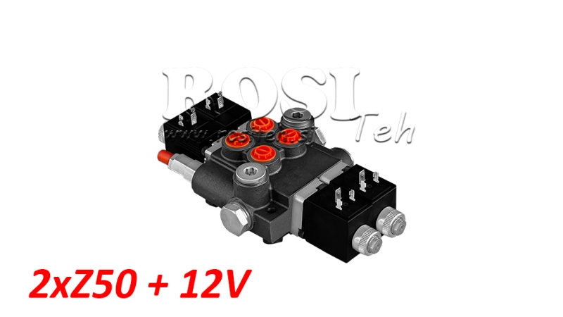 VALVOLA IDRAULICA 2xZ50+12V DC