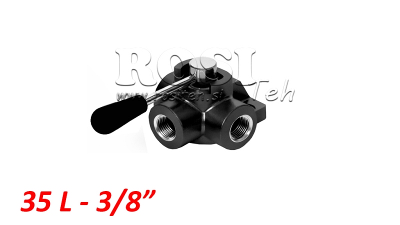 MANUĀLA 3-VIRZI VALVE DF 3/8 - 35LIT