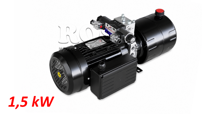 MINI HÜDRAULILINE JÕUÜKSUS 230V AC (1.5 kW) - 5.8 cc - 8.2 lit/min - paak 6 lit