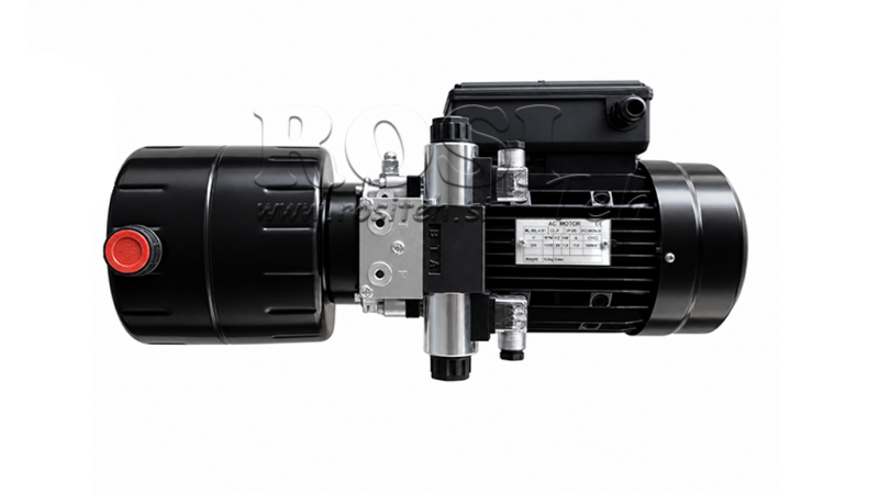 MINI HÜDRAULILINE JÕUÜKSUS 230V AC (1.5 kW) - 5.8 cc - 8.2 lit/min - paak 6 lit
