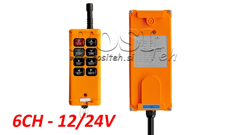 RADIO CONTROLLER 6CH - 12/24V