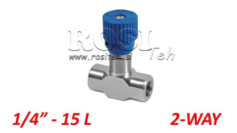 PLŪSMAS REGULATORS VRFB - DAMPING VENTILIS 1/4 DIVU VIRZIENOS - 15LIT