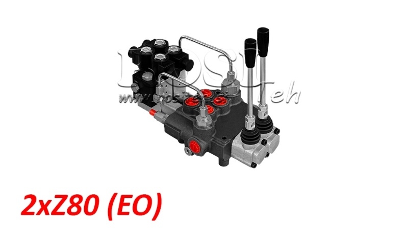 ELEKTRO-ROČNI HIDRAVLIČNI VENTIL MONOBLOK 2xZ80