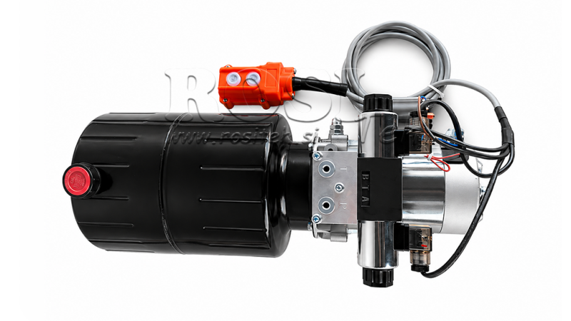 MINI HÜDRAULILINE JÕUÜKSUS 12V DC - 1.6kW = 2.1cc - 8 lit - kahe suunaga seade (metall)