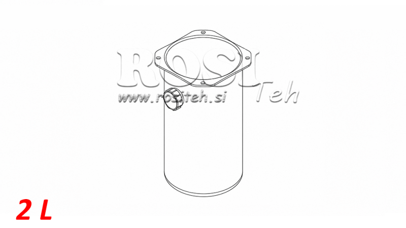 REZERVAR METALNI ROLL PP 2 LITRE