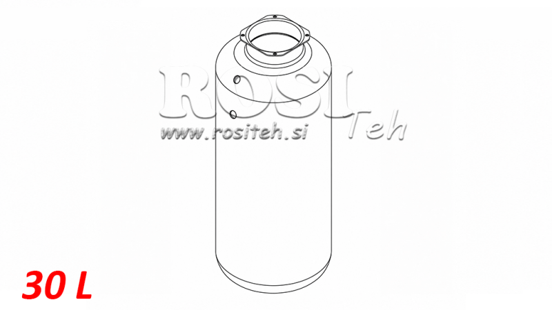 REZERVOAR KOVINSKI ROLL PP 30 LITER HORZONTAL-VERTICAL