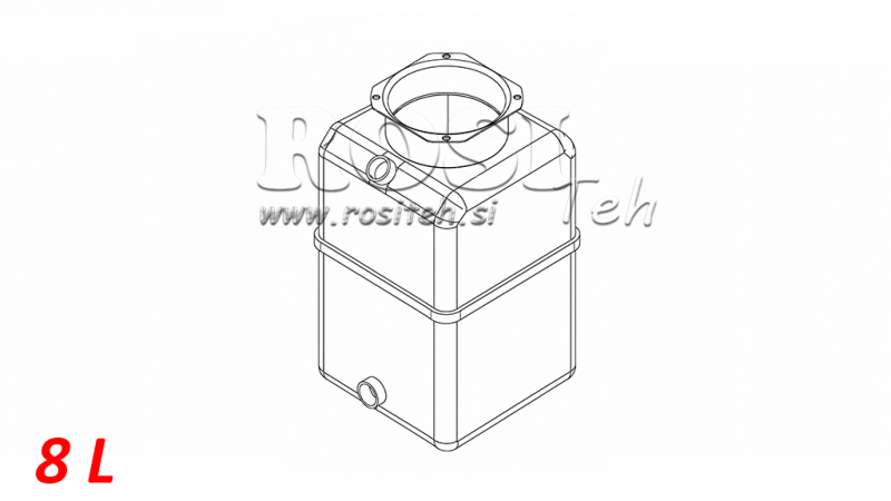 REZERVAR PVC ROLL PP 8 LITRI HORZONTAL-VERTICAL