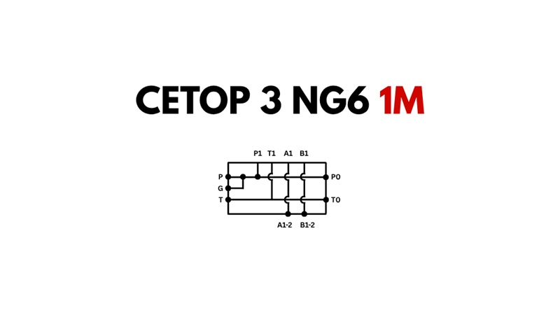 BĀZE CETOP3 NG6 1M