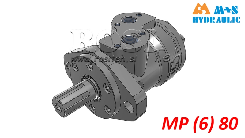 MOTOR HIDRÁULICO MP 80 CC - 6 DENTES