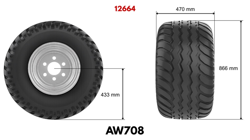 19,0/45-17 RIEPA AW708 (14 PR) AR DISKU 16,00 x 17