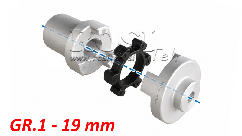 GUMMIKUPPLUNG ND5 (0,55-0,75kW) 19mm/GR1