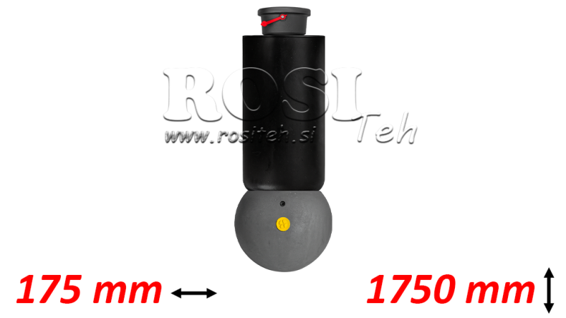 CILINDRO TELESCÓPICO - MEILLER KIPPER - 5 ESTÁGIOS 175 mm 15 ton - CURSO 1750 mm