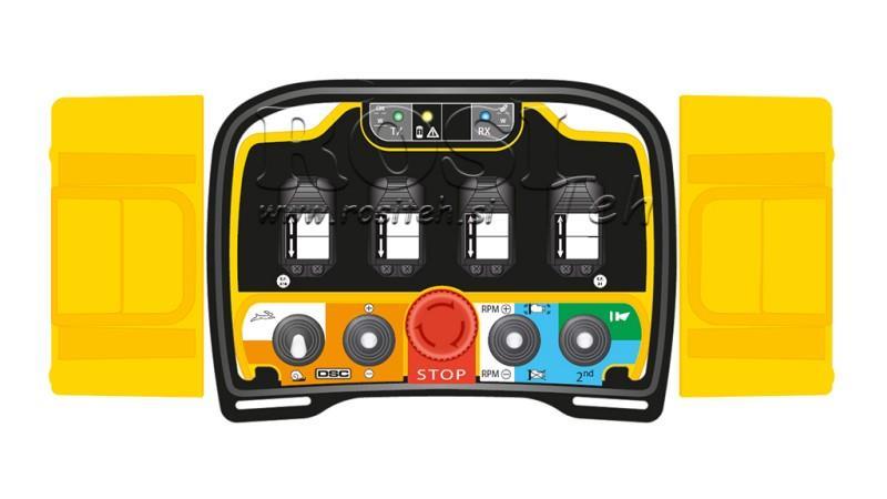 CONTROLE REMOTO POR RÁDIO - PROPORCIONAL - ZEUS2 M4 10013 Padrão