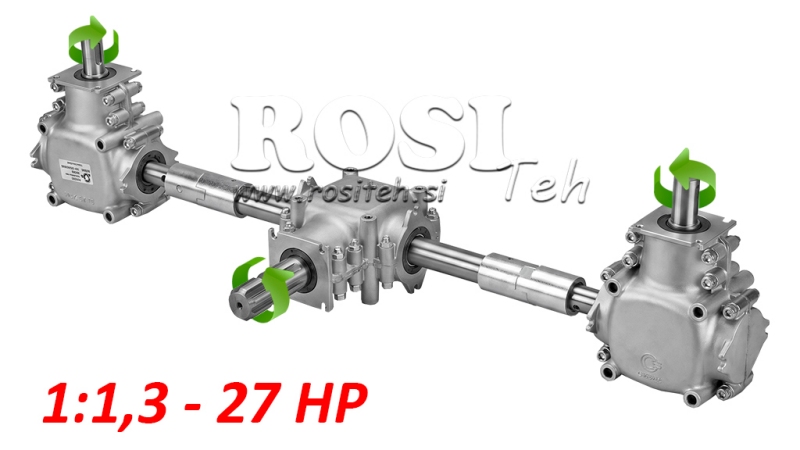 SET DI CAMBIO 1:1.3 (27HP-20KW) PER DISTRIBUTORE L:450 IN GHISA