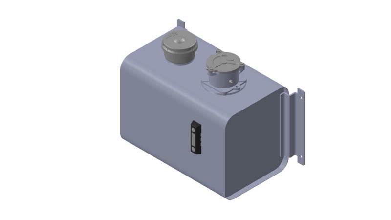 TAMPA DE RESERVATÓRIO METÁLICO 40 Lit 320x290x475mm