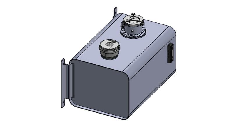 TAMPA DE RESERVATÓRIO METÁLICO 60 Lit 310x380x560mm