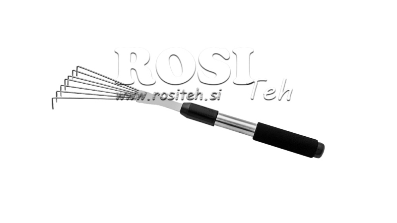 RAQUE PEQUENO COM CABO DE ALUMÍNIO