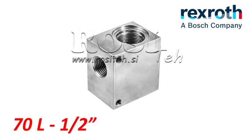 KORPUSS 2-VIRZIENU HIDRAULISKAM VĀRTAM REXROTH 1/2 70-LIT