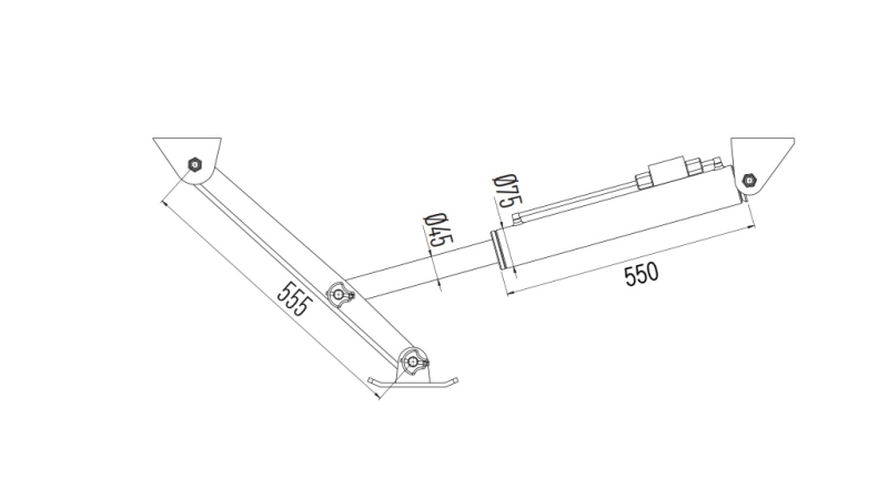 HYDRAULISK BEIN BIDIREKSJONAL 380mm - 3.100kg