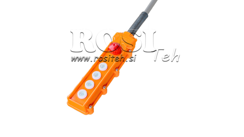 TĀLVADĪBAS SLĒDZIS KOMPLEKTS 4 POGAS + AVĀRIJAS IZSLĒGŠANA KORPUSĀ AR VADU