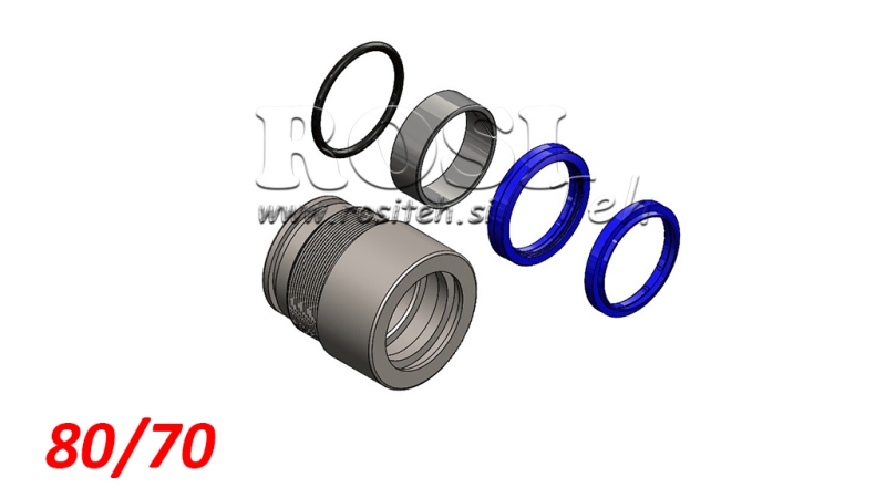HIDRAULISKĀ CILINDRA BLĪVJU KOMPLEKTS MONO 80/70