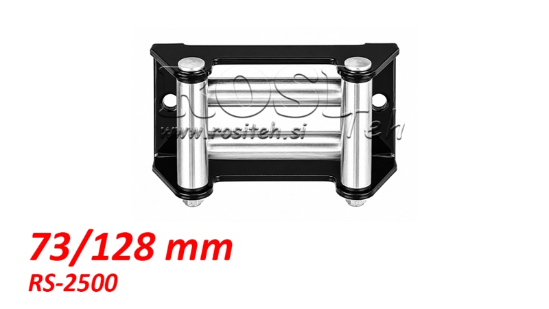 RULLĪŠU VADOTNE TĒRAUDA TROSEI (RS-2500) - 73 x 128 mm