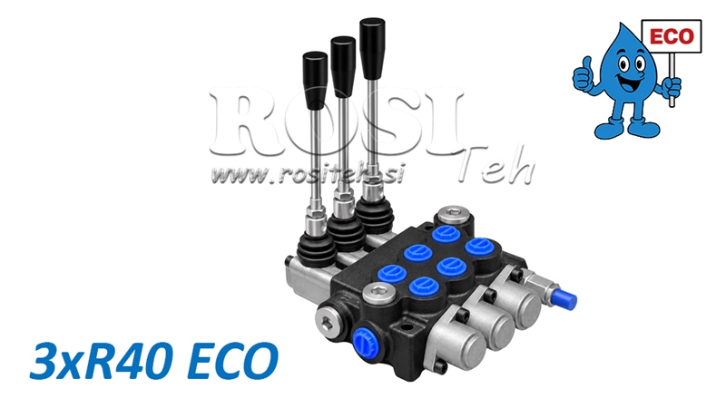HIDRAULISKAIS ROKAS VĀRSTS – 3 SEKCIJU SADALĪTĀJS 3xR40 ECO