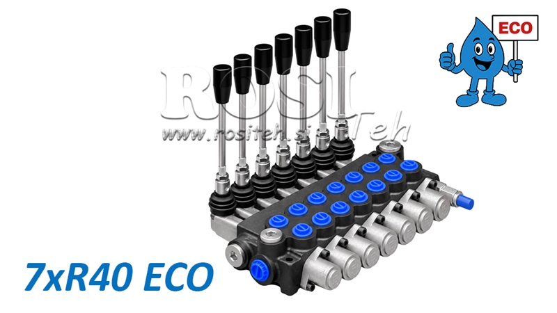 HIDRAULISKAIS ROKAS VĀRSTS – 7 SEKCIJU SADALĪTĀJS 7xR40 ECO