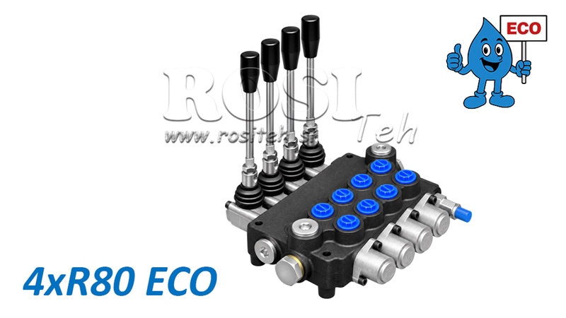 HIDRAULISKAIS ROKAS VĀRSTS – 4 SEKCIJU SADALĪTĀJS 4xR80 ECO