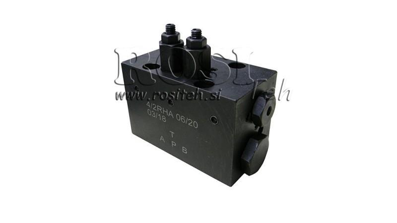 HIDRAVLIČNI VENTIL OBRAČALNI MEHANSKI ZA HLEVSKEGA KRTA CETOP3 4/2 RHA