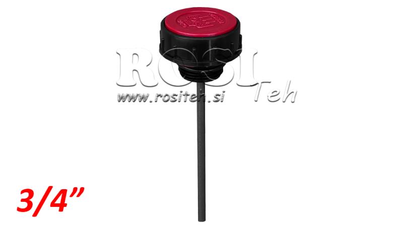 UZPILDĪTĀJS AR VENTILU UN LĪMEŅA STIENI 3/4