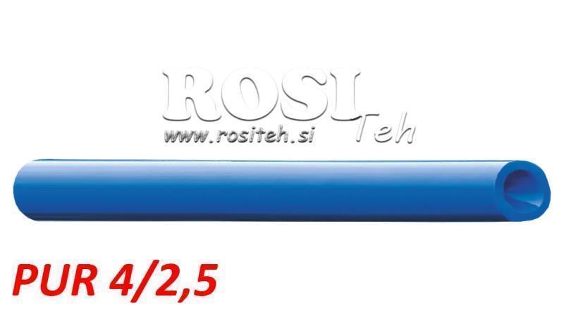 PU 4/2.5 PUR ZILS Gaisa šļūtene poliuretāns