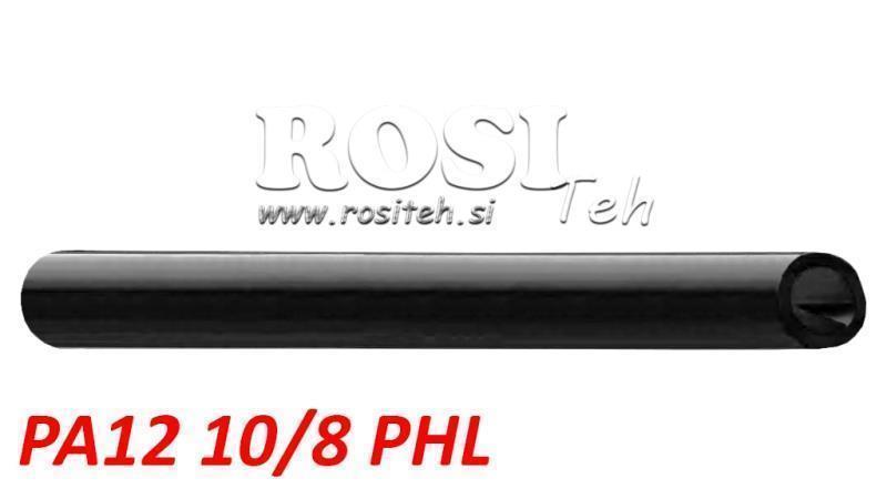PA 10/8 PA12PHL MELNA GĀZES CAURULE POLIAMĪDS DIN74324